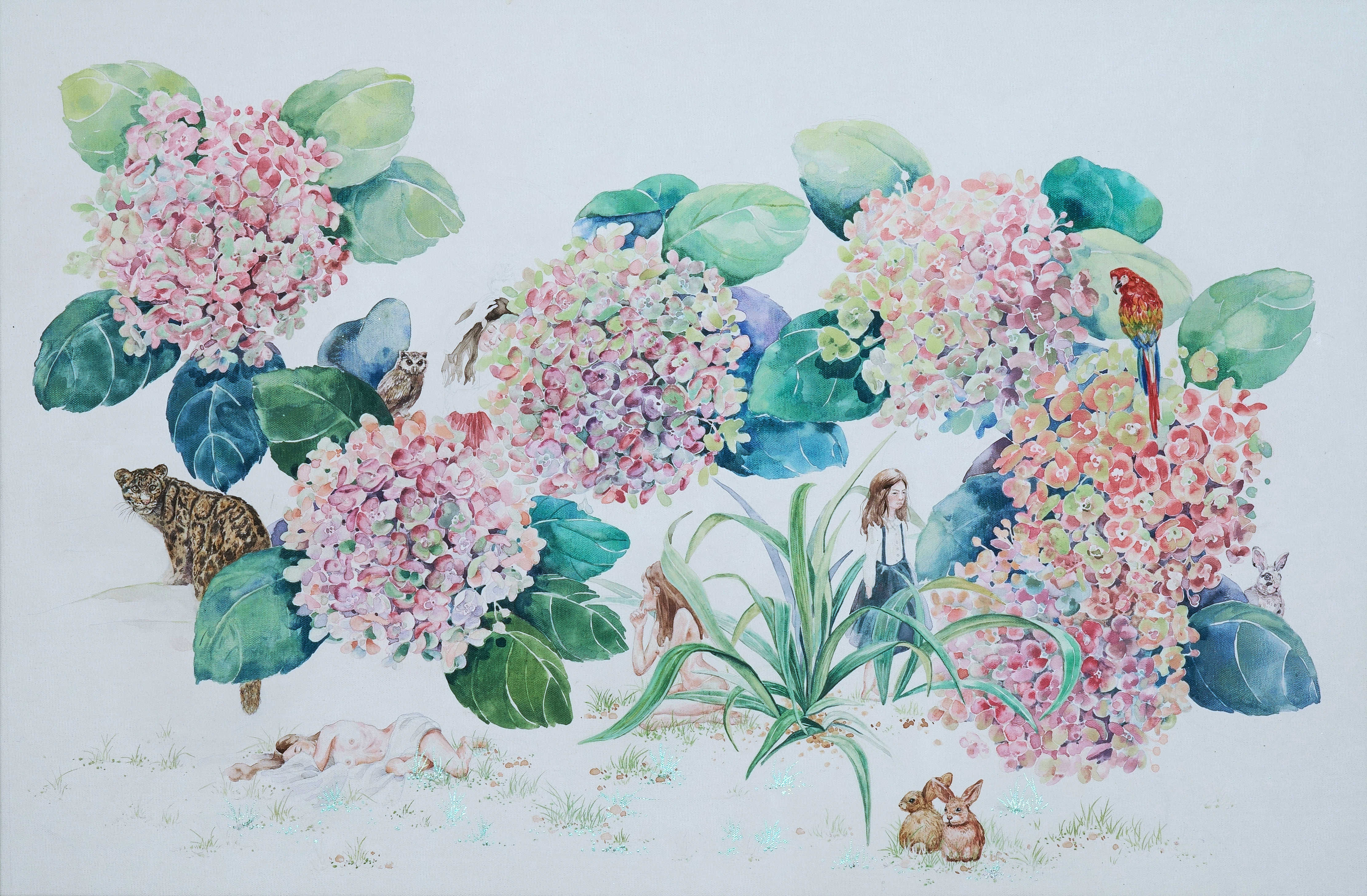 I am only passing through the woods